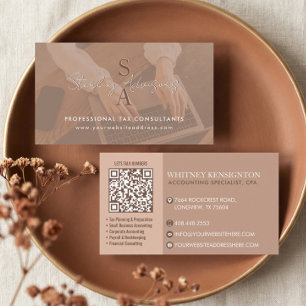 Carte De Visite Consultant fiscal professionnel Monogramme Comptab