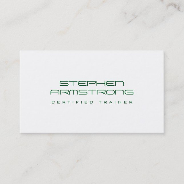 Carte De Visite Consultant futuriste élégant professionnel à feuil (Devant)