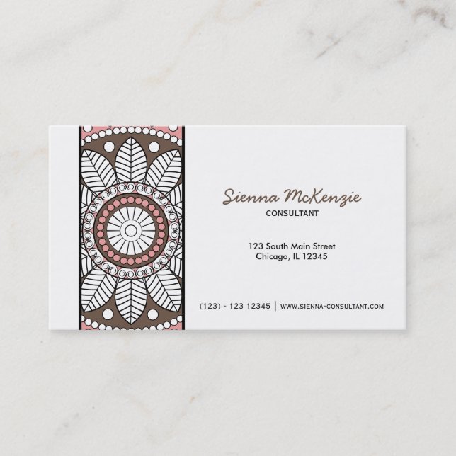 Carte De Visite Consultant Henna Mehndi (Devant)