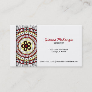 Carte De Visite Consultant Henna Mehndi