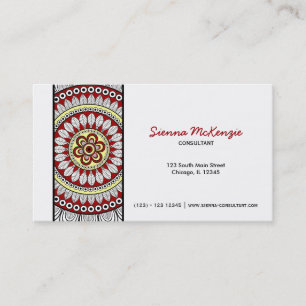 Carte De Visite Consultant Henna Mehndi