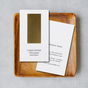 Carte De Visite Consultant minimaliste moderne en bande de cuivre