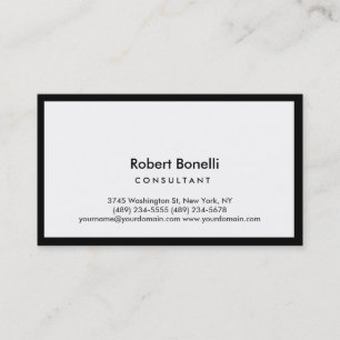 Carte de visite consultant moderne à la frontière