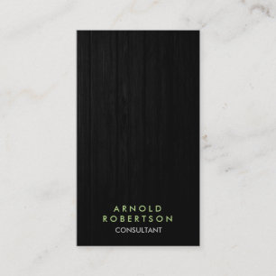 Carte de visite consultant moderne en bois élégant