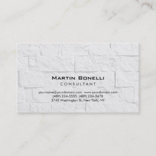 Carte de visite consultant moderne en brique de mu