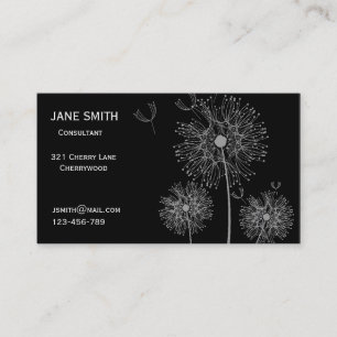 Carte De Visite Consultant moderne en platine élégant