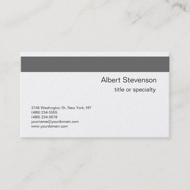Carte de visite consultant moderne et élégant (Devant)