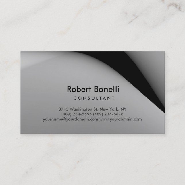Carte de visite consultant moderne simple (Devant)