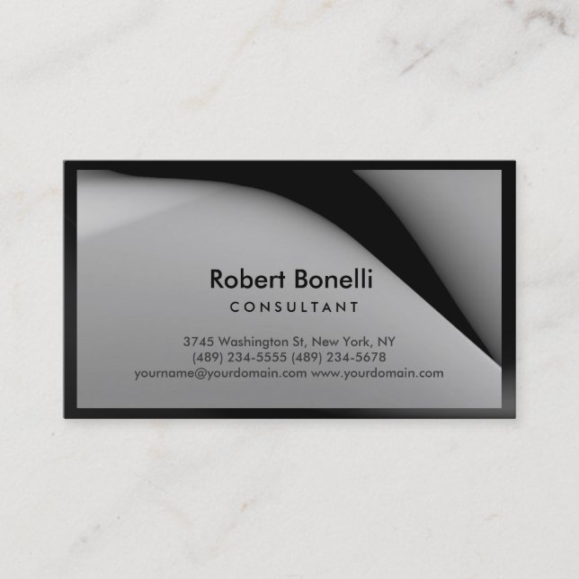 Carte de visite consultant moderne simple (Devant)