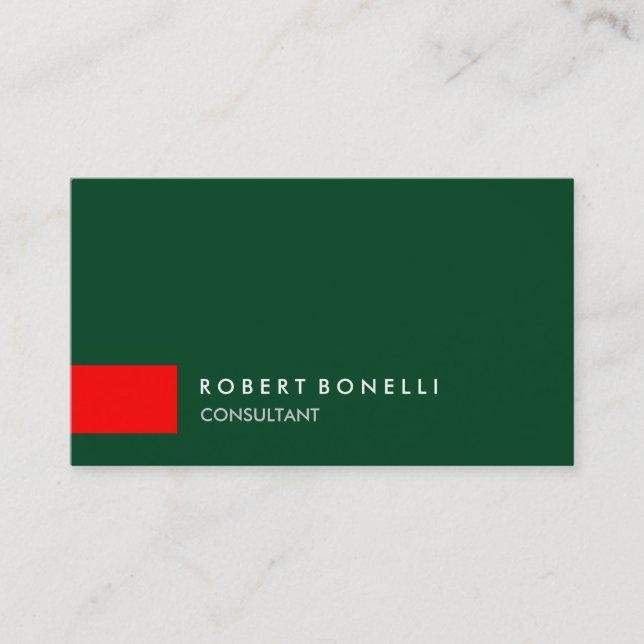 Carte de visite consultant pour les bandes rouges  (Devant)
