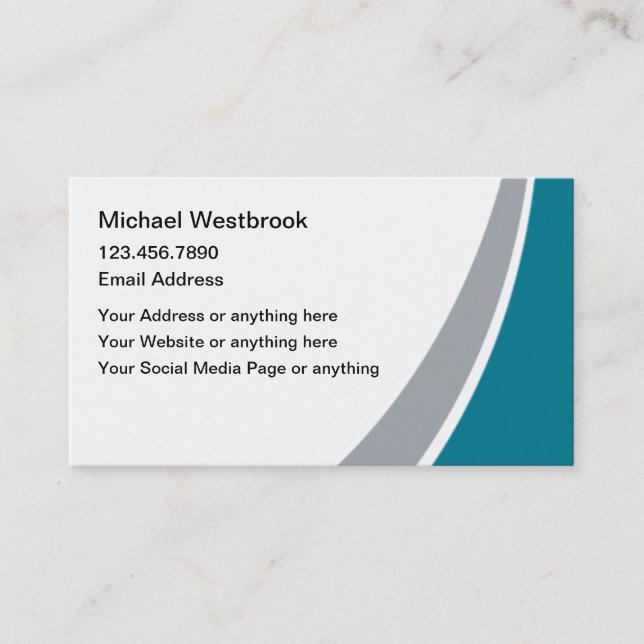 Carte De Visite Consultant professionnel moderne (Devant)