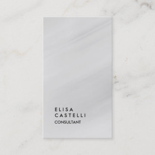 Carte De Visite Consultant simple en mode gris clair
