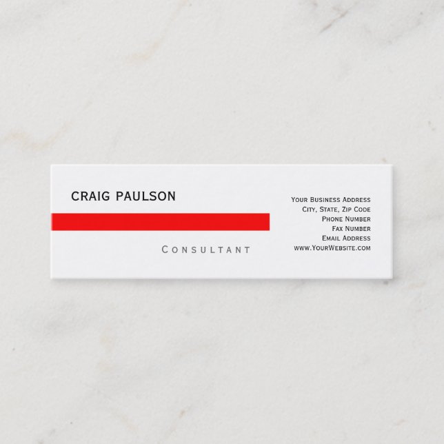 Carte de visite consultant simple et branché (Devant)