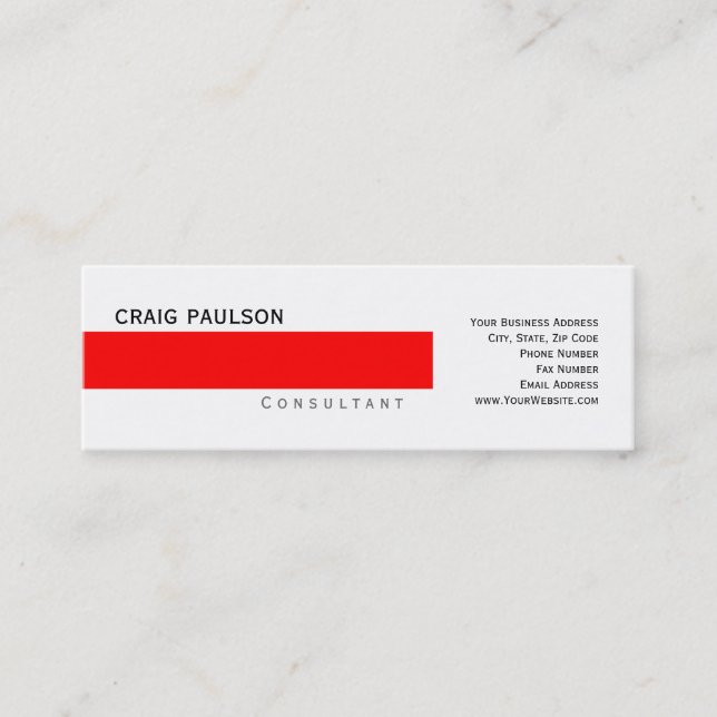 Carte de visite consultant simple et branché (Devant)