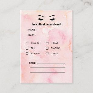 Carte De Visite Consultation des clients d'extension de Glam PINK 