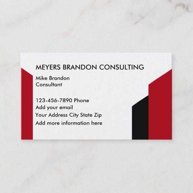 Carte De Visite Consultation moderne (Devant)