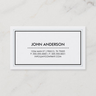Carte de visite contemporain