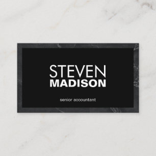 Carte De Visite Contemporain   Découpe en marbre