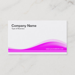 Carte De Visite Contour de vague - Magenta