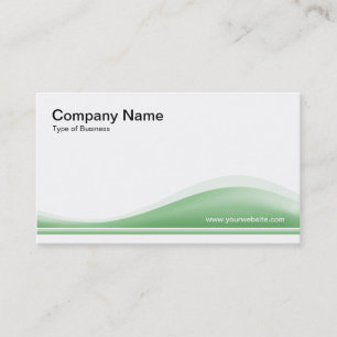 Carte De Visite Contour de vague - Vert dégradé
