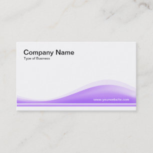 Carte De Visite Contour des vagues - Purple de Pâques