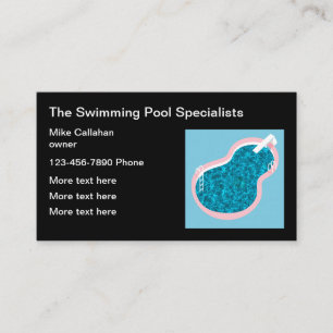 Carte De Visite Contractant de piscine