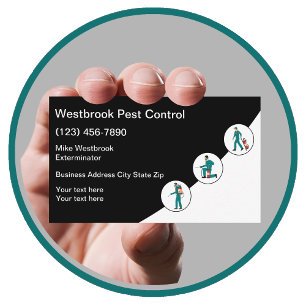 Carte De Visite Contrôle des parasites en cours d'extinction