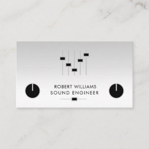 Carte De Visite Contrôleur DJ musical Professional Sound Engineer