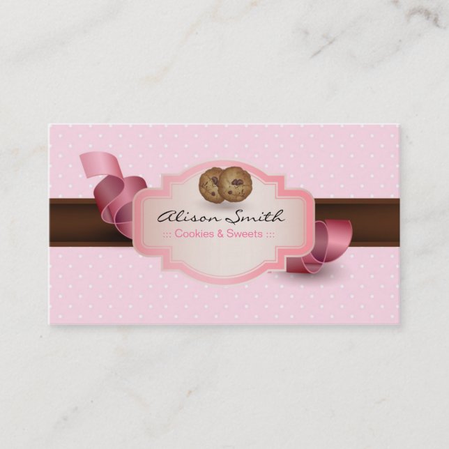 Carte De Visite Cookies et Sweets (Devant)