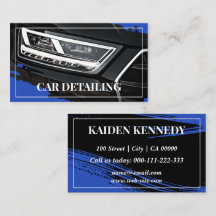 Cool Blue Car Service Détail Modèle photo