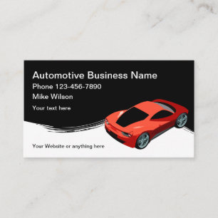 Carte De Visite Cool Car Care Automotive Thème