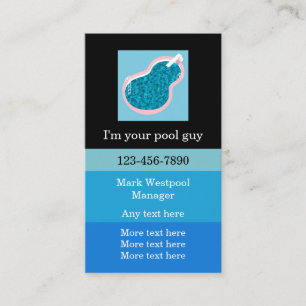 Carte De Visite Cool de piscine