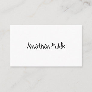 Carte De Visite Cool moderne professionnel Script simple Modèle