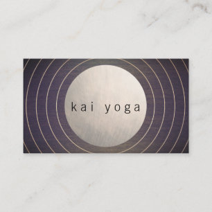 Carte De Visite Cool Moderne Zen Cercle Yoga et Méditation Enseign