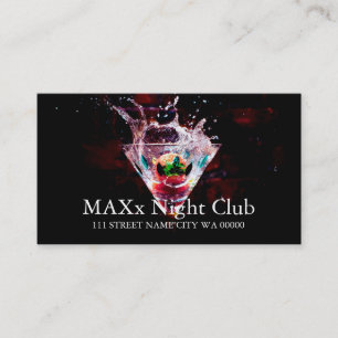 Carte De Visite Cool Night Club Dancing Bar Nightlife Business