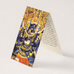 Carte De Visite Cool oriental tangka Yamantaka le dieu de la mort 