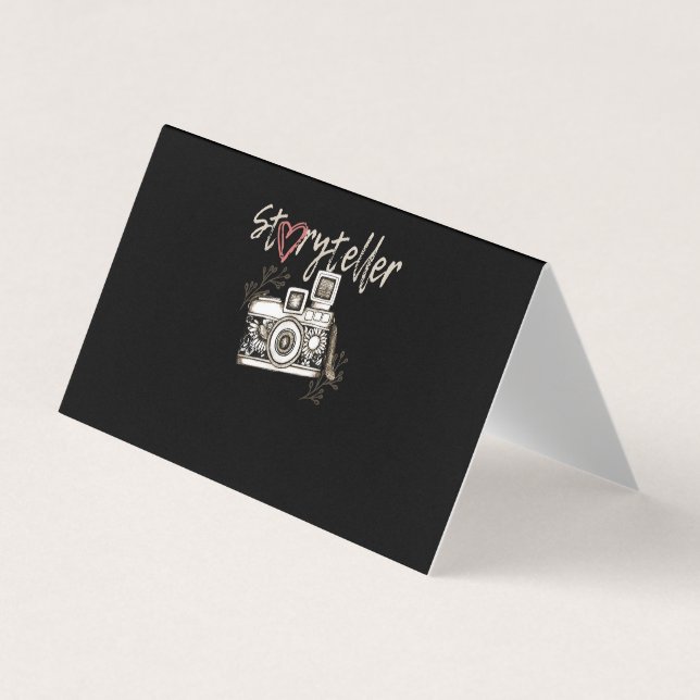 Carte De Visite Cool photographe photographique de Storyteller (Devant)