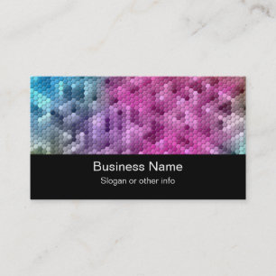 Carte De Visite cool Rainbow Color Mosaic