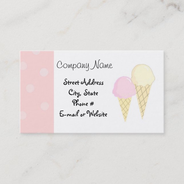 Carte de visite Cool Treats (Devant)