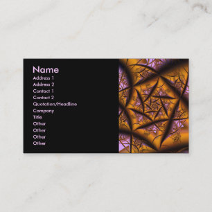 Carte De Visite Cool Twilight Art Abstrait fin fractal