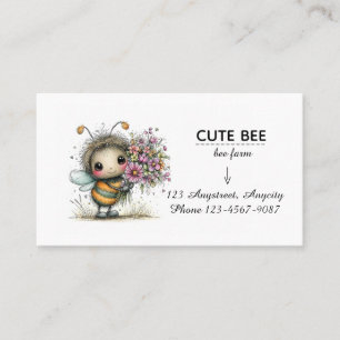 Carte De Visite Copain de l'abeille en fleurs