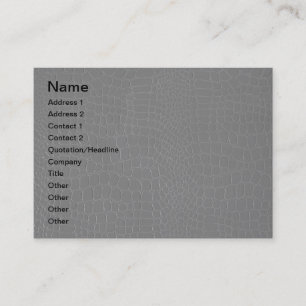 Carte De Visite Copie grise de reptile d'alligator