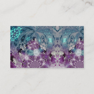 Carte De Visite Copie turquoise de colorant de cravate d'Ombre de