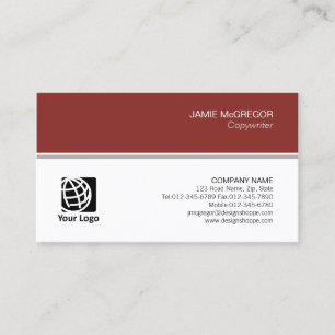 Carte De Visite Copywriter Edition Simple Minimal Professionnel