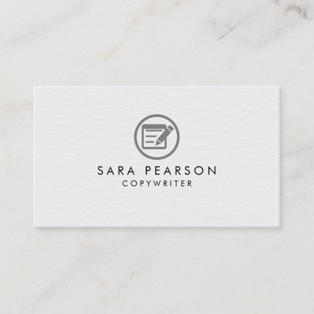 Carte De Visite Copywriter Writer Imprimer la publication (Devant)