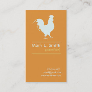 Carte De Visite Coq bleu
