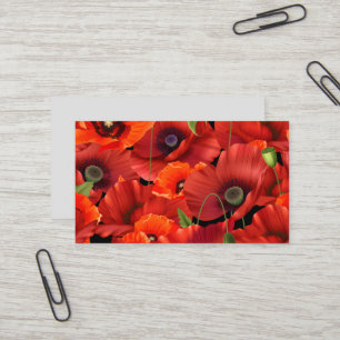 Carte De Visite Coquelicot