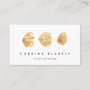 Carte De Visite Coquillages aquarelles