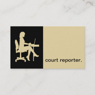 Carte De Visite Coquille d'oeuf moderne du sténographe judiciaire