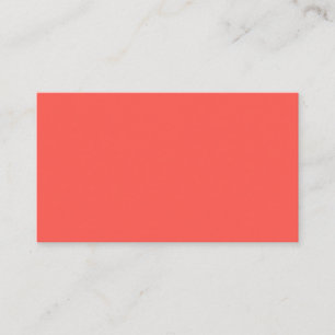 Carte De Visite  Corail (couleur solide) 